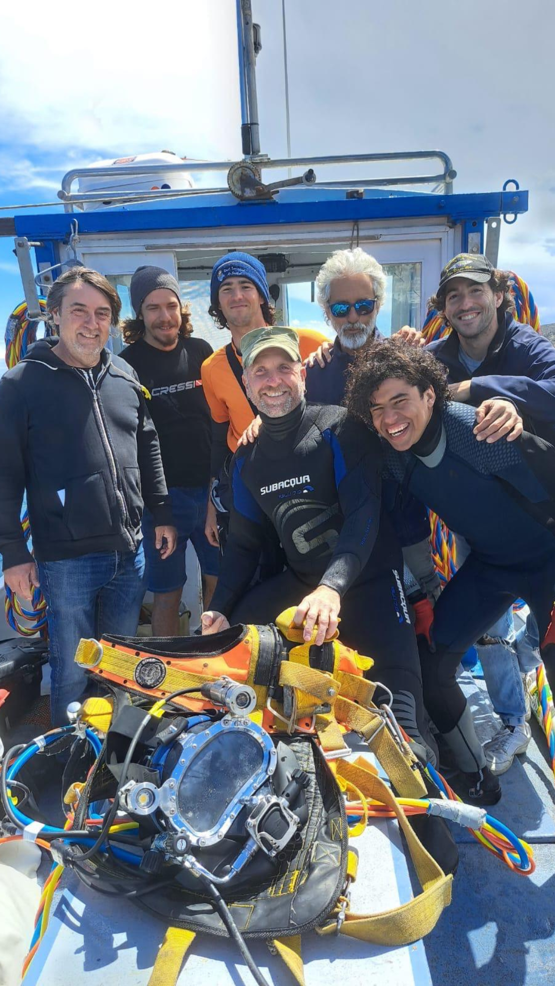 Equipo profesional de buzos de SP Cadaqués